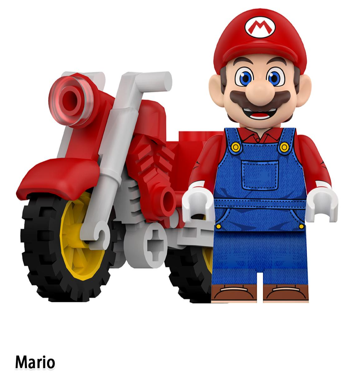 Mario en moto de Super Mario Bros 10