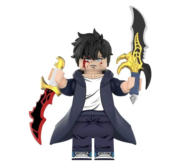 Minifigura Sung Jin-Woo V4 de Solo Leveling - coleccionable anime