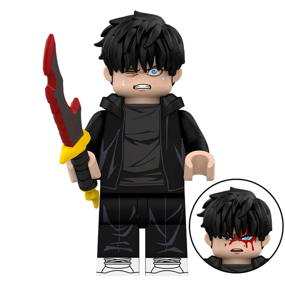 Minifigura Sung Jin-Woo V2 de Solo Leveling - coleccionable anime