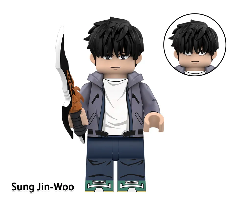 Minifigura Sung Jin-Woo V3 de Solo Leveling - coleccionable anime